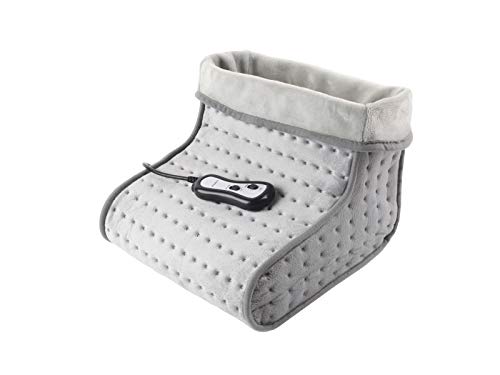 Calientapies-Masajeador de pies eléctrico textil de lana sintética,2 intensidades, forro extraíble y lavable PURLINE WARMER FEET