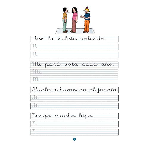 Caligrafía con pauta montessori - Cuaderno 1/ Editorial GEU / Mejora la escritura / Correcta realización del trazo / Pauta Montessori