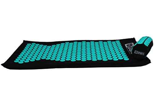 Calma Dragon Estera de Acupresión y Almohada 85633, Colchoneta de Fibra Natural, Esterilla de Masajes para Aliviar el Dolor, con Puntos de Acupresión para Estimular y Mejorar la Circulación