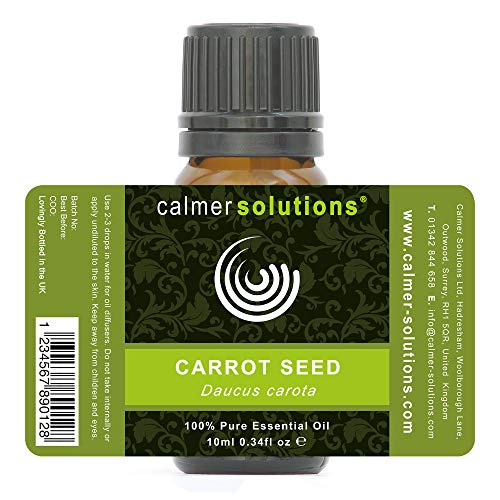 Calmer Solutions Semilla De La Zanahoria 100% Aceite Esencial Puro Aromaterapia 10ml