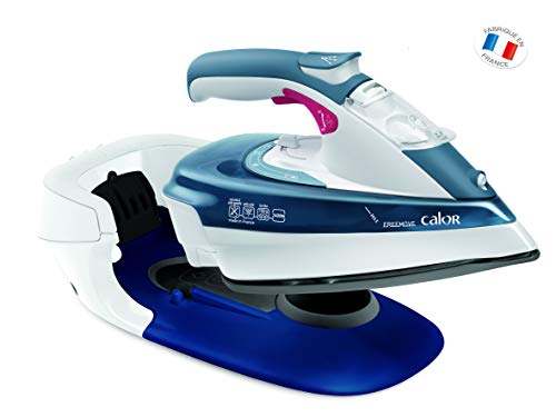 Calor Freemove 9960 - Plancha (Plancha vapor-seco, Suela Ultragliss, 1,8 m, 150 g/min, Azul, Blanco, 35 g/min)