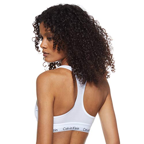 Calvin Klein 0000F3785E, Sujetador Deportivo para Mujer, Blanco (White 100), S