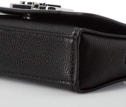 Calvin Klein - Ck Cast Sml Flap Xbody, Bolsos totes Mujer, Negro (Black), 7x16x15 cm (W x H L)