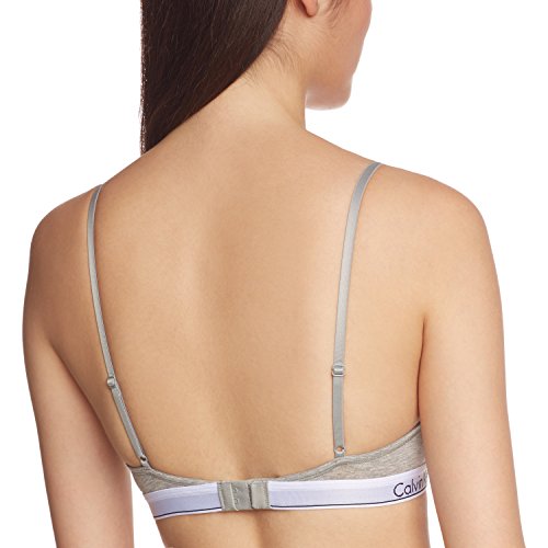 Calvin Klein Cotton-Modern T-Shirt (W.O EMBED Sujetador con aros, Gris (GREY HEATHER 020), 95D para Mujer