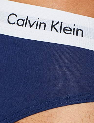 Calvin Klein Cotton Stretch-3er Calcetines, Multicolor (I03 White, Red ginger, Pyro blue), Medium (Pack de 3) para Hombre