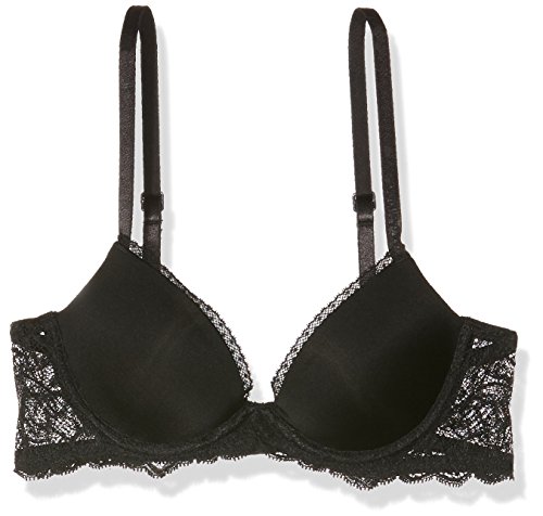 Calvin Klein Demi Sujetador con aros, Negro (BLACK 001), 34 (Talla fabricante: DD34) para Mujer