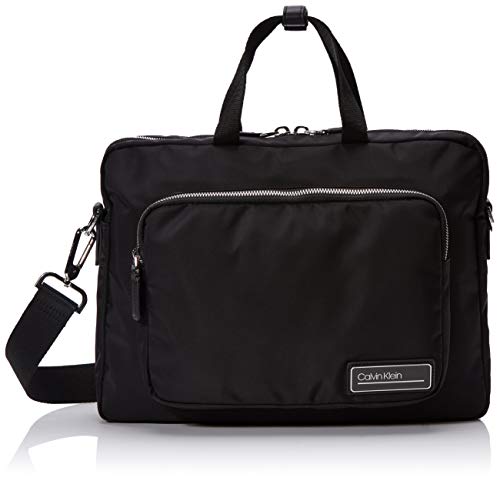 Calvin Klein PRIMARY SLIM LAPTOP BAGHombreShoppers y bolsos de hombroNegro (Black) 7x28x38 centimeters (B x H x T)