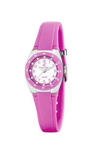 Calypso Watches K6043 - Reloj Analógico de Cuarzo para Mujer, Correa de Plástico Color Rosa