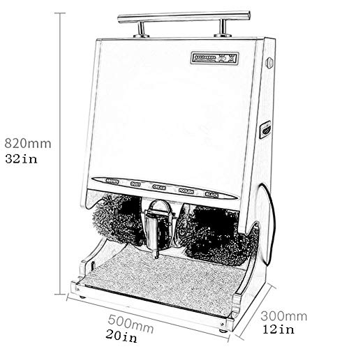 Calzado Pulidora eléctrica, de polvo automática de inducción tratamiento de eliminación con zapatos de cepillo de limpieza Kit Multi cepillo pulidor adecuados for el Hotel Hall Centro de Ventas Club,