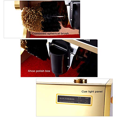 Calzado Pulidora eléctrica, de polvo automática de inducción tratamiento de eliminación con zapatos de cepillo de limpieza Kit Multi cepillo pulidor adecuados for el Hotel Hall Centro de Ventas Club,