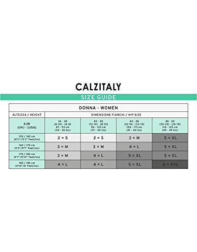CALZITALY Medias Tupidas Reductoras De Talle Alto | Panty Shaper, Push Up | Negro | 80 Den | S, M, L, Xl | Calcetería Italiana | (M, Negro)