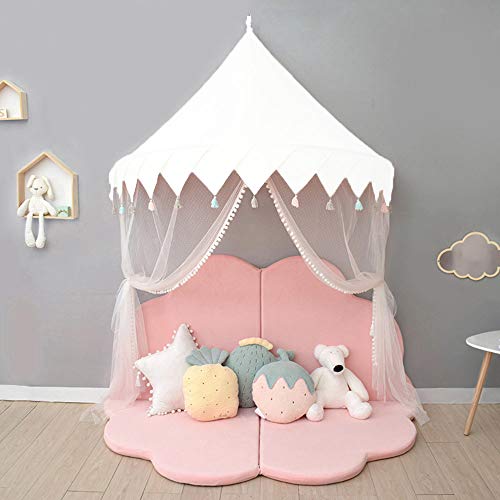 Cama con Dosel para Niños Mosquitero de Cuna Bebe Tienda de Campaña Niños Decoración de la Habitación NTE002