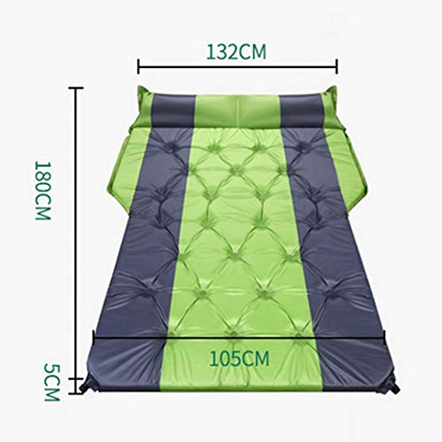 Cama de viaje para el coche, SUV, colchón de aire, colchón hinchable, colchón de aire elevado, colchón de aire portátil, para camping, exterior, superficie gruesa de flocado
