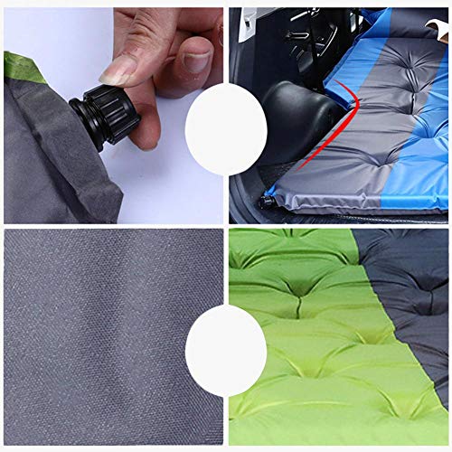 Cama de viaje para el coche, SUV, colchón de aire, colchón hinchable, colchón de aire elevado, colchón de aire portátil, para camping, exterior, superficie gruesa de flocado