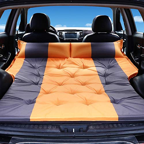 Cama de viaje para el coche, SUV, colchón de aire, colchón hinchable, colchón de aire elevado, colchón de aire portátil, para camping, exterior, superficie gruesa de flocado