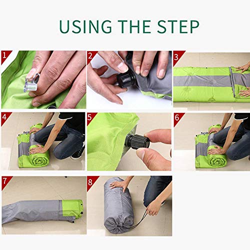 Cama de viaje para el coche, SUV, colchón de aire, colchón hinchable, colchón de aire elevado, colchón de aire portátil, para camping, exterior, superficie gruesa de flocado