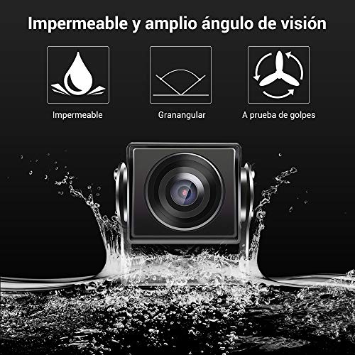Cámaras de Visión Trasera 2 x Cámaras de marcha atrás IR Visión Nocturna Impermeable + 7 Pulgadas 1920*1080 Monitor con Función de Video Grabación para RV/Autobus/Remolque/Camión