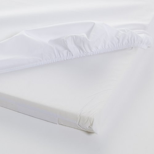 Cambrass 3030 - Sábana ajustable para minicuna de bebé, 50 x 82 cm, color blanco