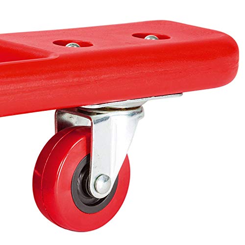 CAMILLA DE PLASTICO PARA MECANICO CON BANDEJAS LATERALES