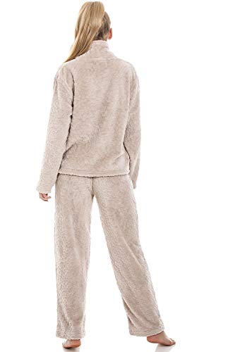 Camille Conjuntos de Pijama de Felpa para Mujer Supersoft 36/38 Mink
