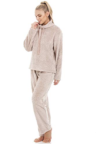 Camille Conjuntos de Pijama de Felpa para Mujer Supersoft 36/38 Mink
