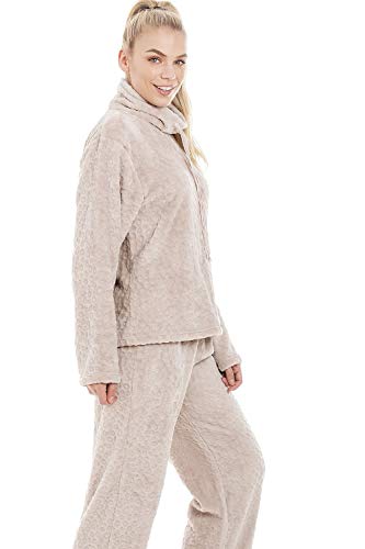 Camille Conjuntos de Pijama de Felpa para Mujer Supersoft 36/38 Mink