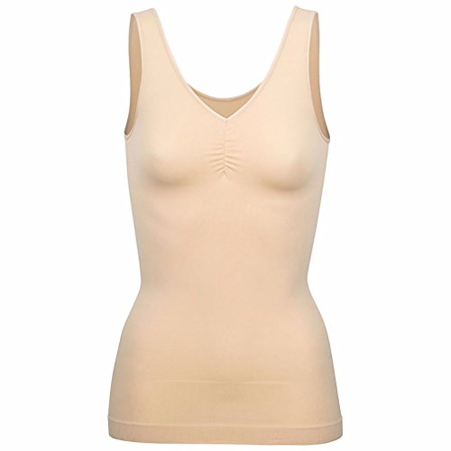 Camisa sin costuras de mujerZonas de soporte en abdomen y cintura.