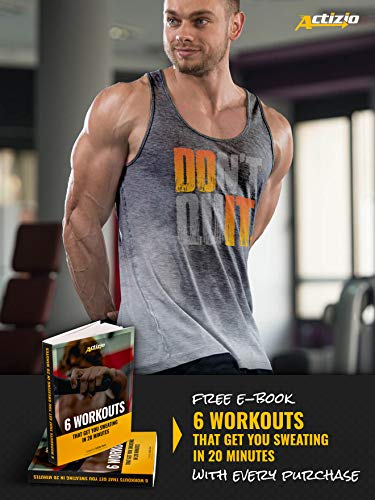 Camiseta de tirantes para hombre, activada por el sudor, con estilo motivador, para hacer ejercicio, no dejar de fumar. Gris gris XXL