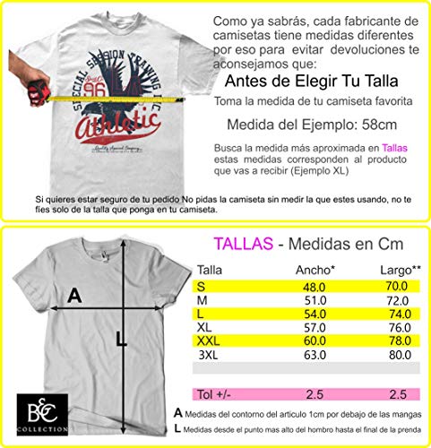 Camisetas La Colmena 2202-Kame Hame Ha - Bola Abuelo -Dragon Ball - Goku, (Melonseta) - L