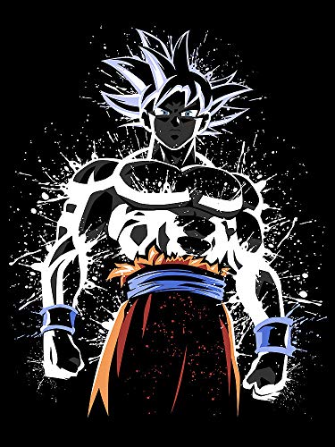 Camisetas La Colmena 4030-Dragon Ball - Ultra Instinct Splatter (albertocubatas) XL