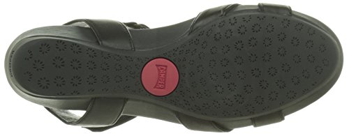 Camper - Micro, Sandalias con Cuña Mujer, Negro (Black 005), 41 EU
