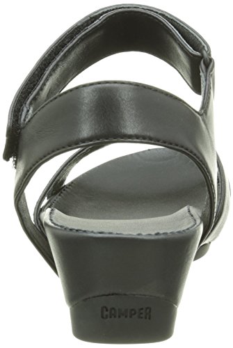 Camper - Micro, Sandalias con Cuña Mujer, Negro (Black 005), 41 EU