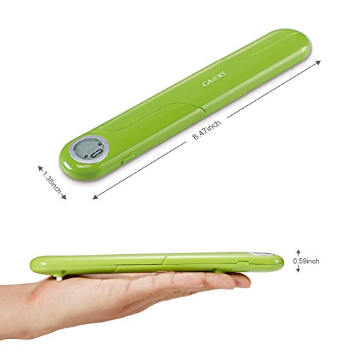 Camry Báscula Digital de Cocina Plegable, Mini Balanza para Alimentos, Escala para Pesar Comida, Peso de Cocina con Pantalla LCD, hasta 5Kg de Peso, Función de Auto-Apagado y Tara(Verde)