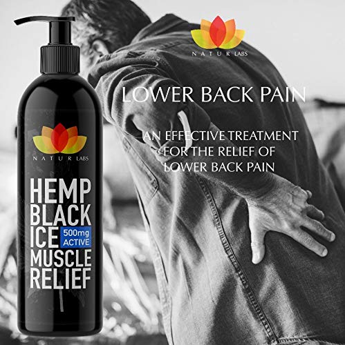 Cáñamo Hielo Negro 500mg, Loción Activa para el Alivio Muscular | Fórmula 100% Natural para Ayudar Aliviar, Recuperar y Sanar los Músculos, 200ml