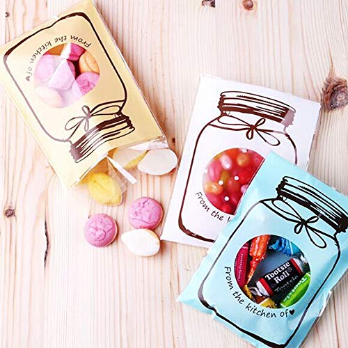 Candi - 100pcs Pack Bottle Design Wedding Party Candy Cookie Cellophane Gift Seal Wrapping Bag Food - Packag Backpack Thermal Decor Water Women Supplies Chinese Decor Set Chinese Casual Can