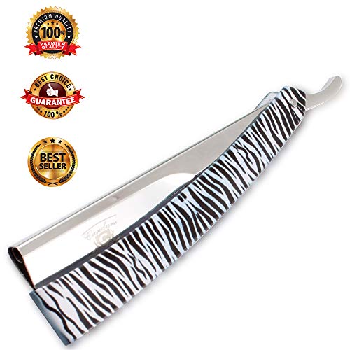 Candure Navaja Afeitar Barbero Profesional Afeitadora Barba Recta Para Afeitar de Barbero Plegable de Afeitar