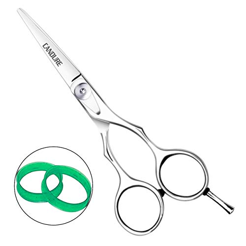 Candure Tijeras de Peluquería Profesional de Peluquería - Tijeras de Pelo de Acero Inoxidable para Corte Pelo, Mujeres y Hombres
