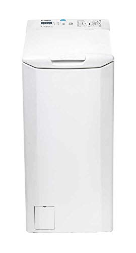 Candy CST 372L-S - Lavadora carga superior 7Kgs, 15 programas, 1200rpm, 40cm ancho, NFC, display digital, clase A+++AB, color blanco