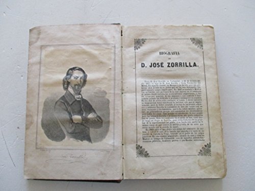CANTOS DEL TROVADOR. Colección de Leyendas y Tradiciones Históricas por don... Segunda edición, mejorada con ocho magníficas láminas dibujadas por el acreditado artista don Vicente Urrabieta y la biografía del autor.