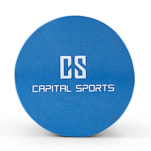 Capital Sports Caprole 2 Rodillo de Masaje 45 x 15 cm Azul (Cilindro gomaespuma masajeador, Superficie con Relieve, Tubo automasaje Entrenamiento)