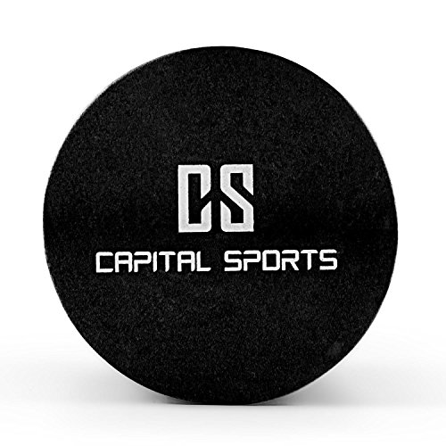 Capital Sports Caprole 2 Rodillo de Masaje 45 x 15 cm Negro (Cilindro gomaespuma masajeador, Superficie con Relieve, Tubo automasaje Entrenamiento)