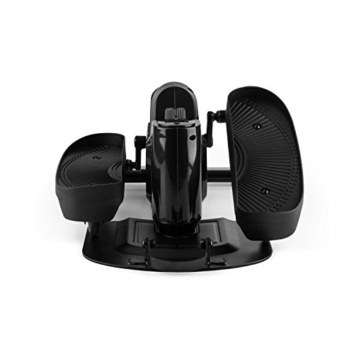 CapitalSports Mininoval Mini Bike Bicicleta elíptica Stepper (Entrenamiento en casa, Ordenador con Pantalla, Pedales y, Resistencia magnética Regulable) - Negro