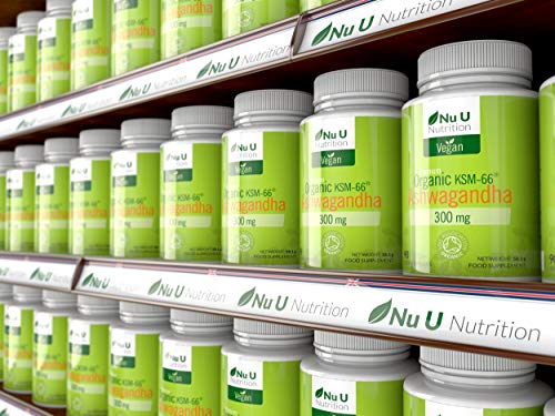 Cápsulas Veganas de Ashwagandha KSM-66 Orgánica de 300 mg | 90 Cápsulas - Suministro para 3 Meses | Ashwagandha KSM-66 Orgánica Certificada por la Soil Association | Withania Somnifera Ayurvédica