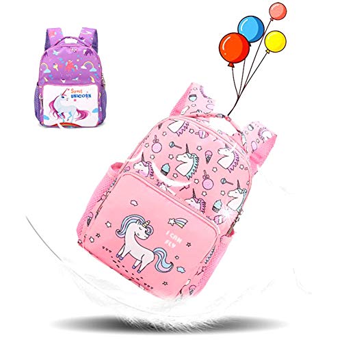 CAR-TOBBY 2019 mochila escolar para niños con diseño de unicornio para niñas de 2 a 5 años de edad Pk