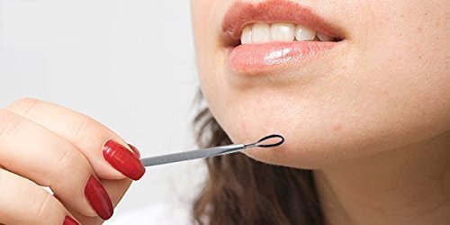 Carbono y acero inoxidable puntos negros Whiteheads removers acné espinillas extractores imperfecciones Comedones quitar herramientas de cuidado de la piel facial