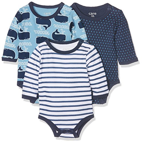Care Body Bebé-Niños pack de 3, Multicolor (Deep Skye Blue), 92 cm