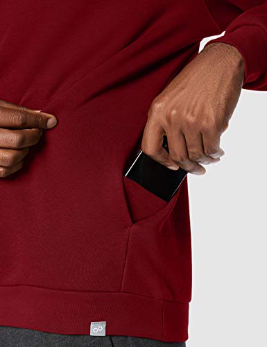 CARE OF by PUMA Sudadera de manga larga con capucha y forro para hombre, Rojo (Red), L, Label: L