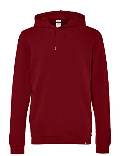 CARE OF by PUMA Sudadera de manga larga con capucha y forro para hombre, Rojo (Red), L, Label: L