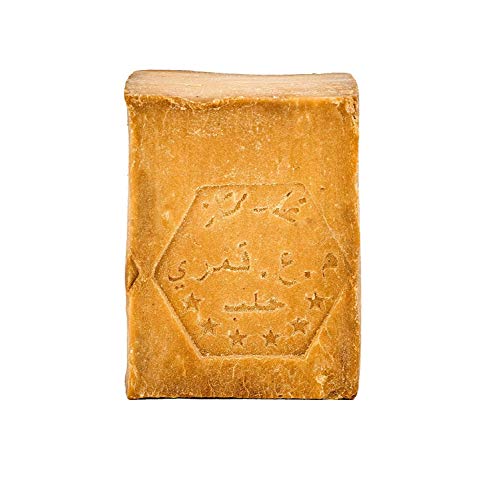 Carenesse Jabon de Alepo original, 2 x 200 g, 55% de aceite de laurel y 45% de aceite de oliva, jabon natural de aceite oliva para el pelo, hecho a mano largo periodo de maduracion
