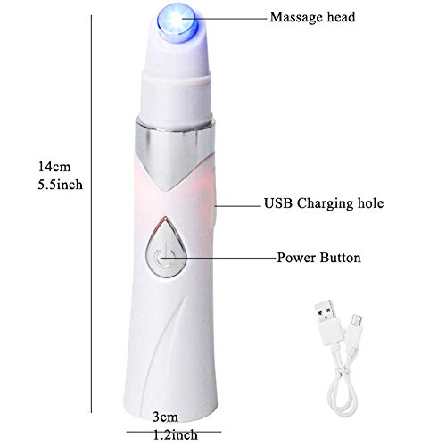 Carga acné azul potente antrenosa varices eliminación de acné pluma terapia de luz azul tratamiento equipo de belleza electrónica